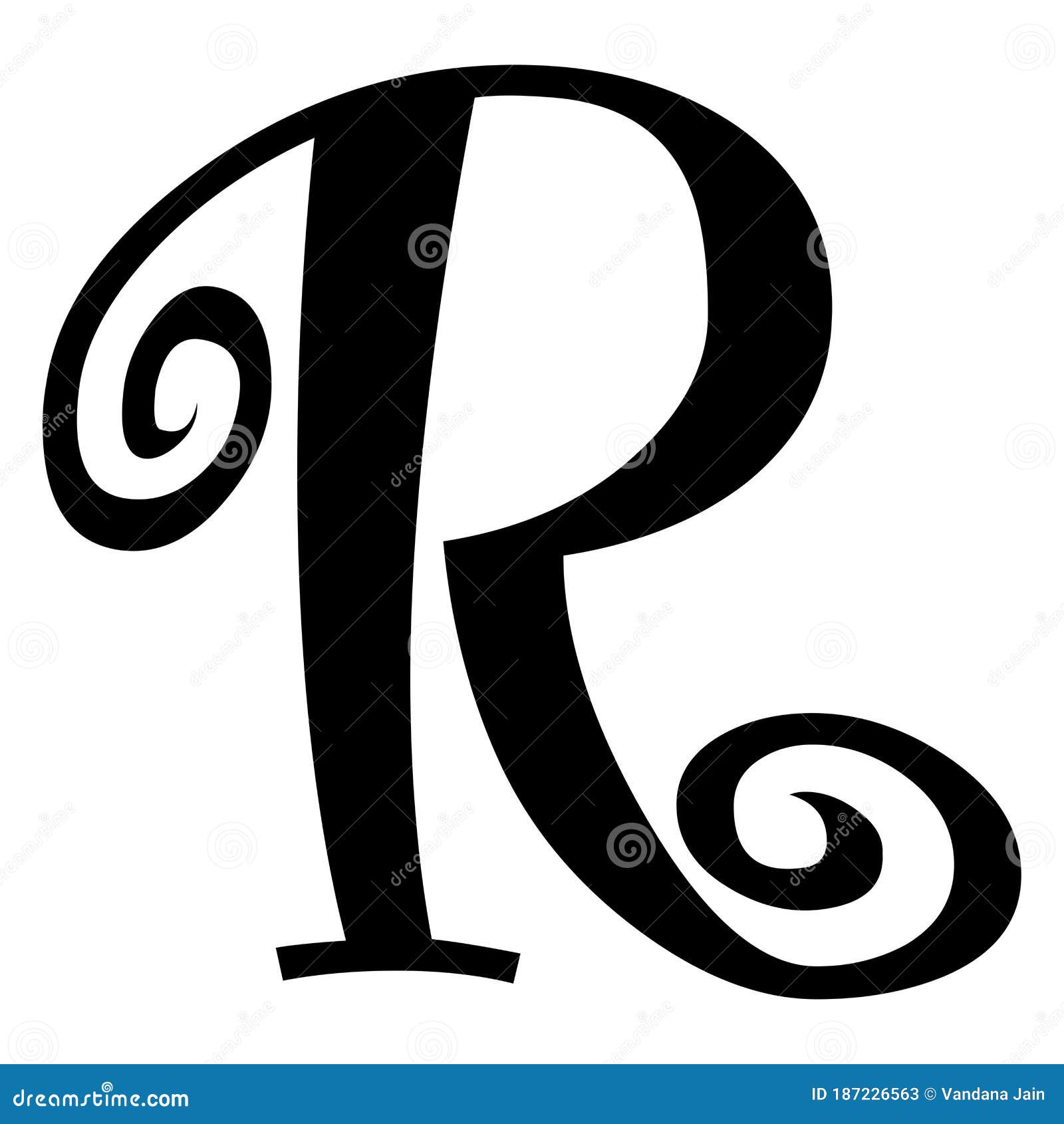 Alphabet Symbol - Stylish Letter  Font Symbol of   on White Background. Stock Illustration - Illustration of colorful,  isolated: 187226563