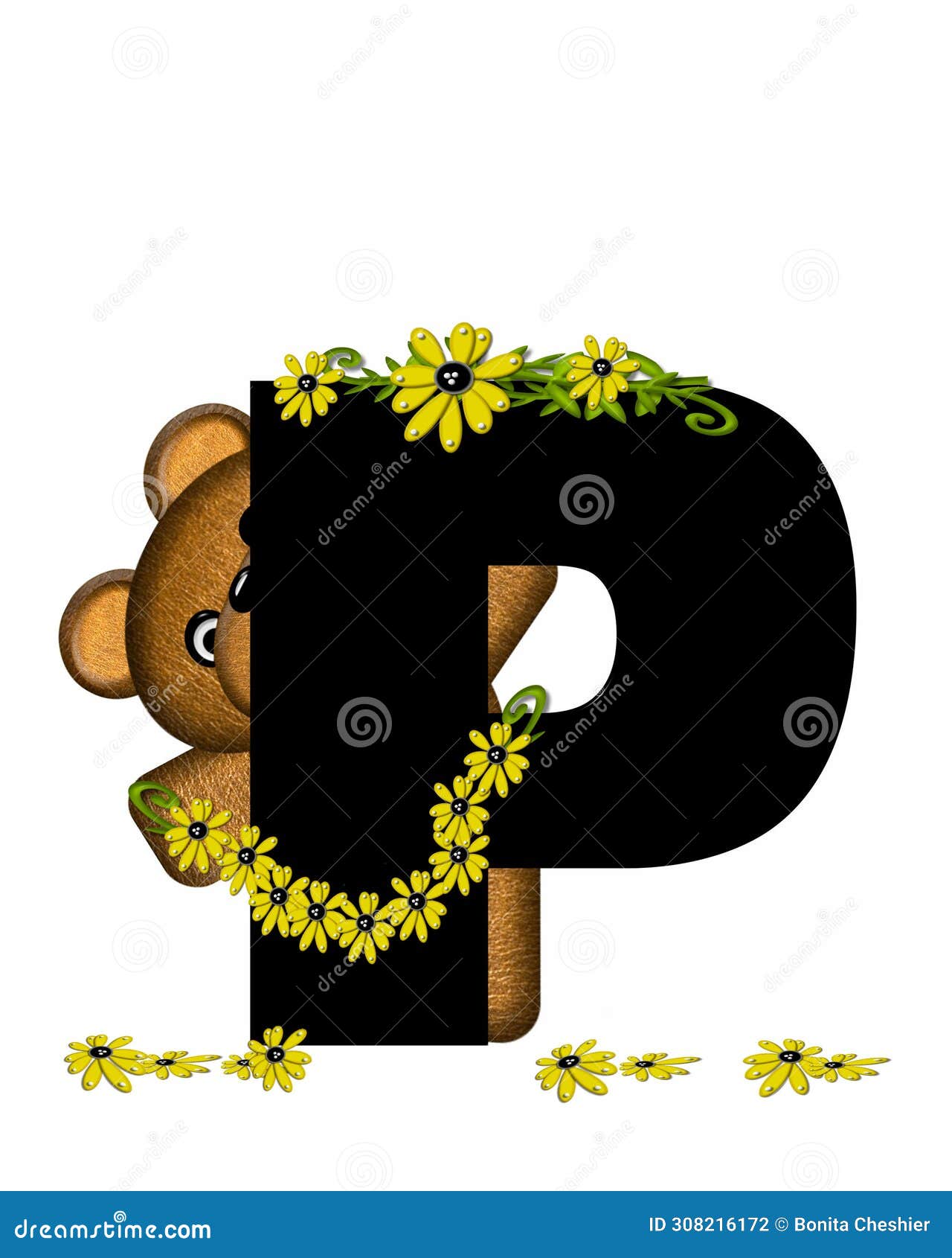 alphabet teddy making daisy chain p