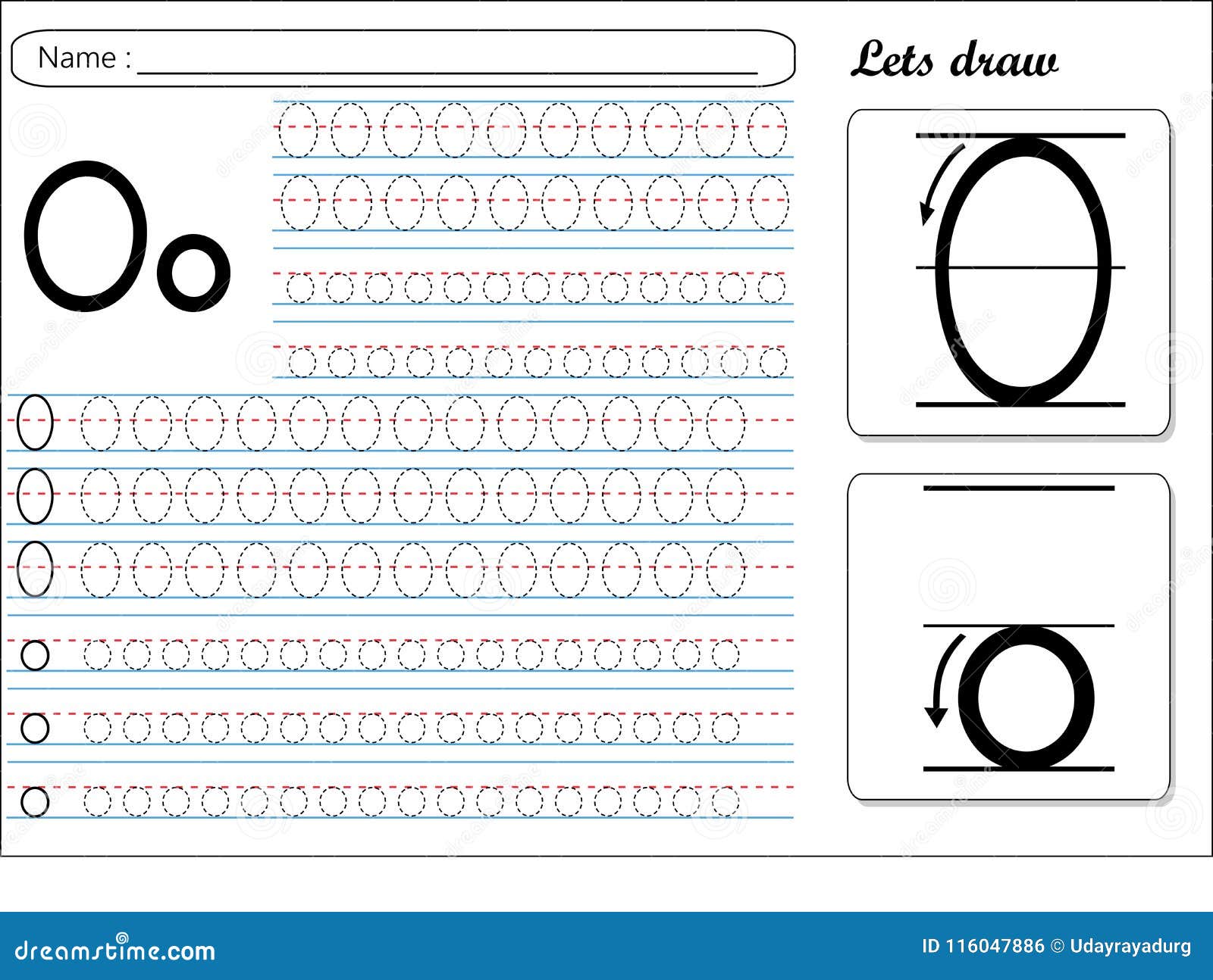 tracing worksheet -oo