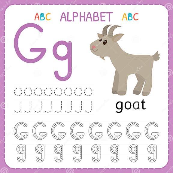 Alphabet Tracing Worksheet for Preschool and Kindergarten. Writing ...