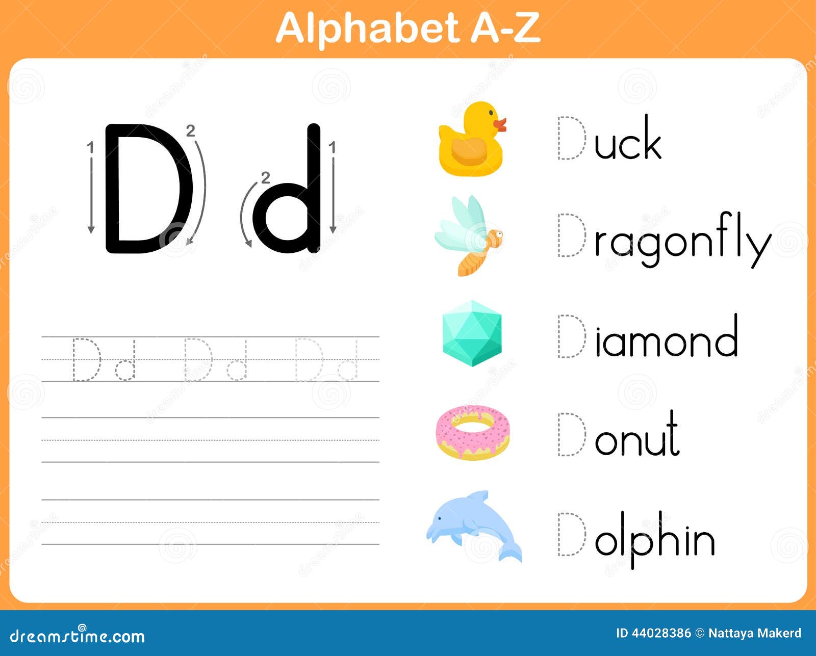 worksheet for kg2 free printable Image: Tracing Alphabet 44028386 Vector  Worksheet Stock