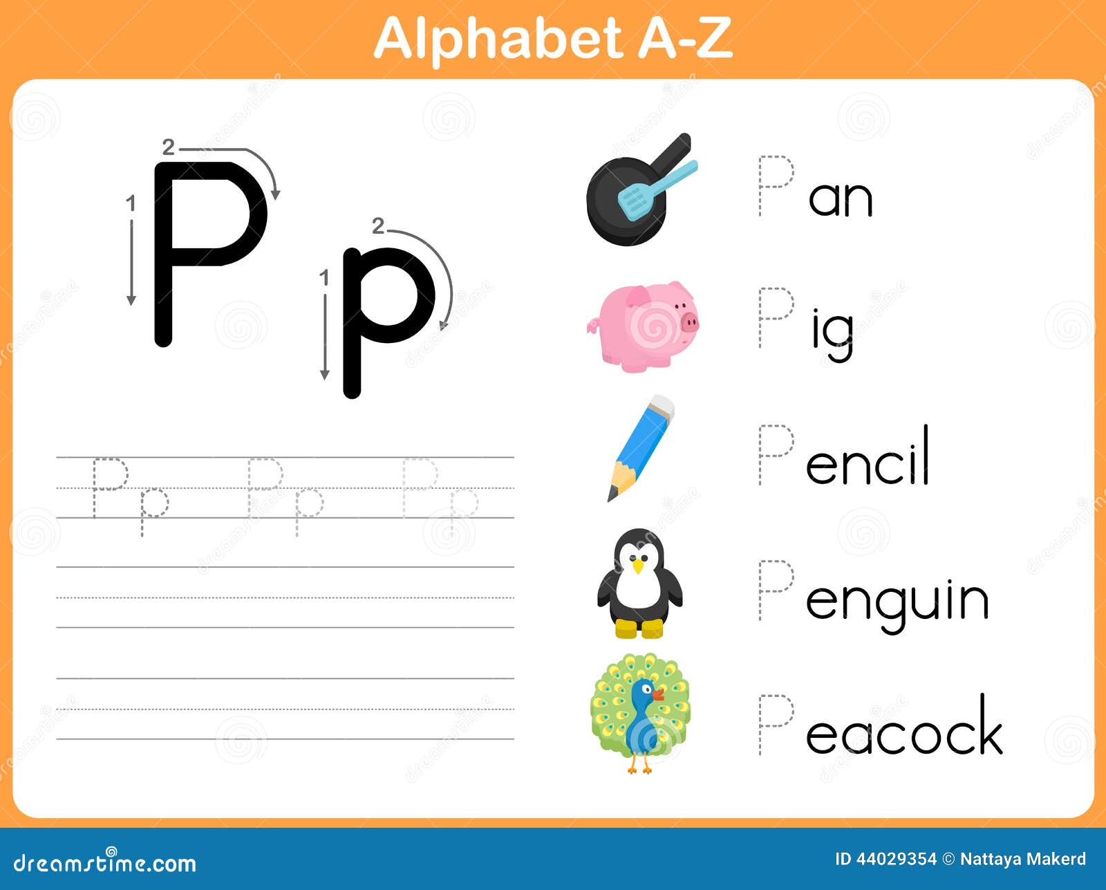 alphabet tracing worksheet