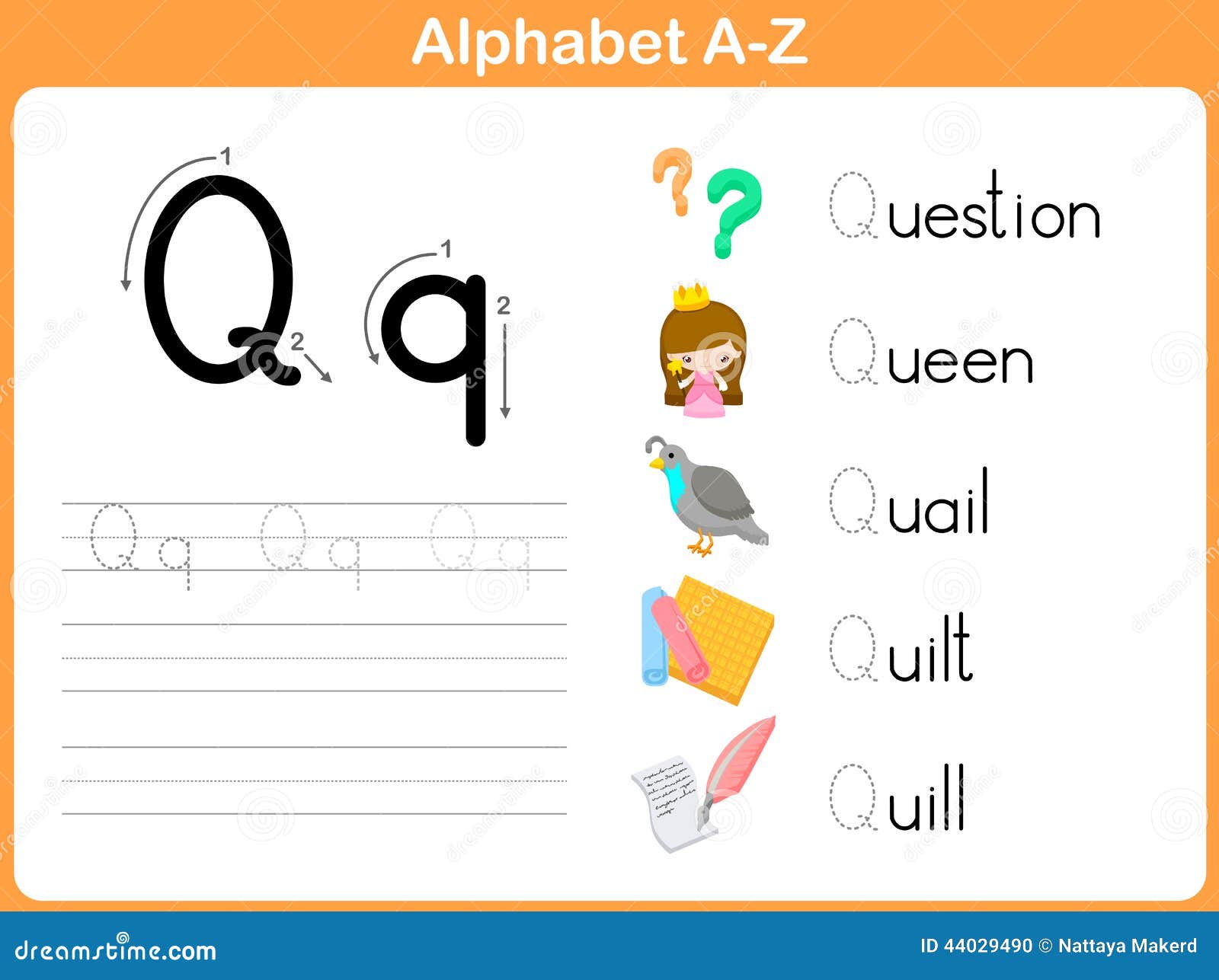 alphabet tracing worksheet