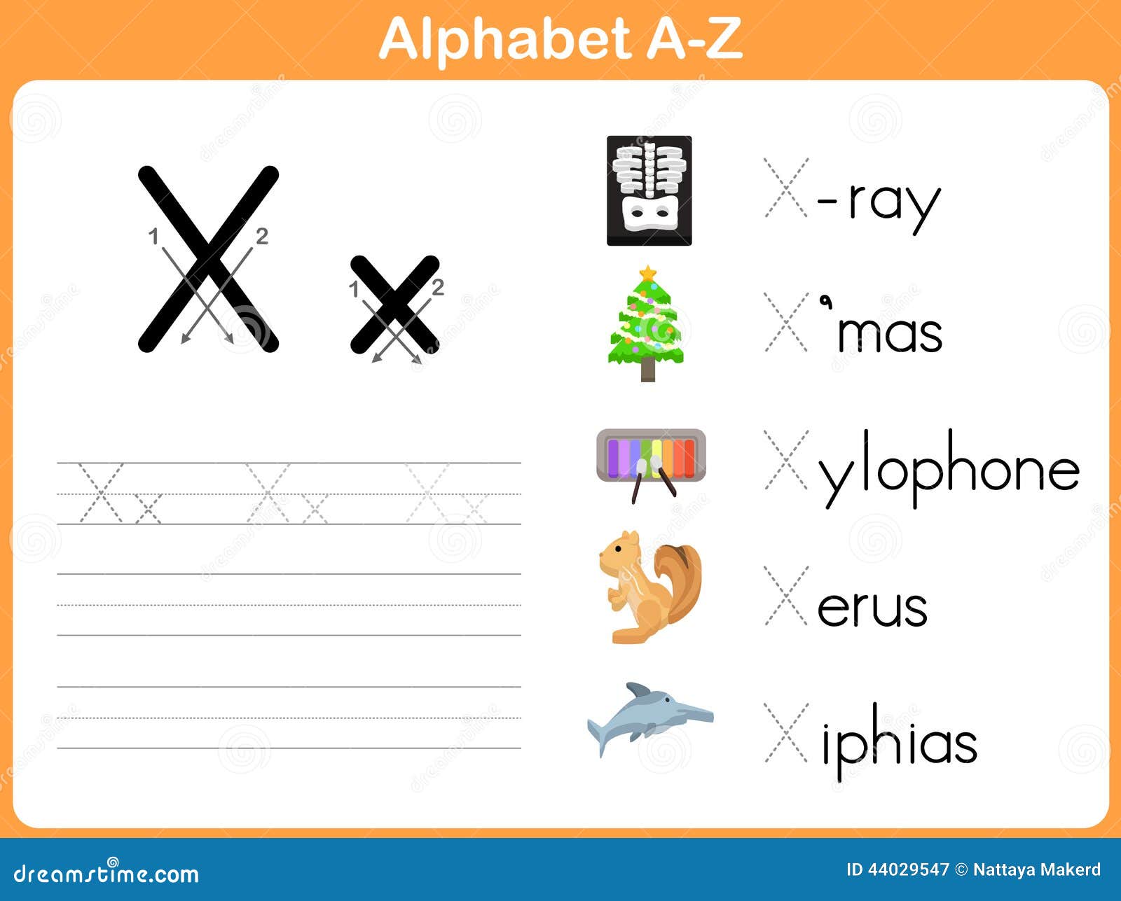 alphabet tracing worksheet