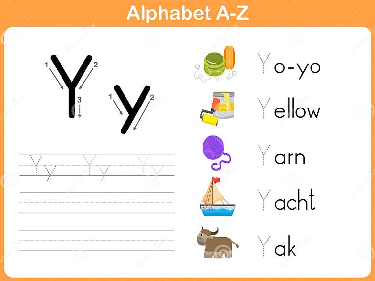 Alphabet Tracing Worksheet stock vector. Illustration of cursive - 44029585