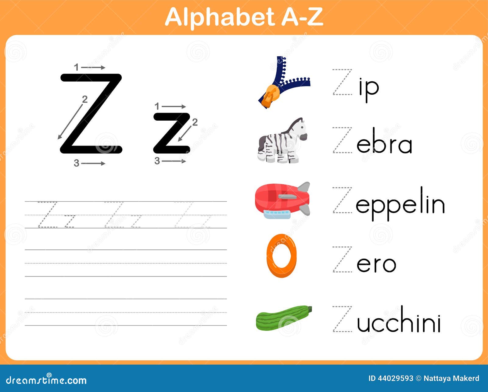 alphabet tracing worksheet