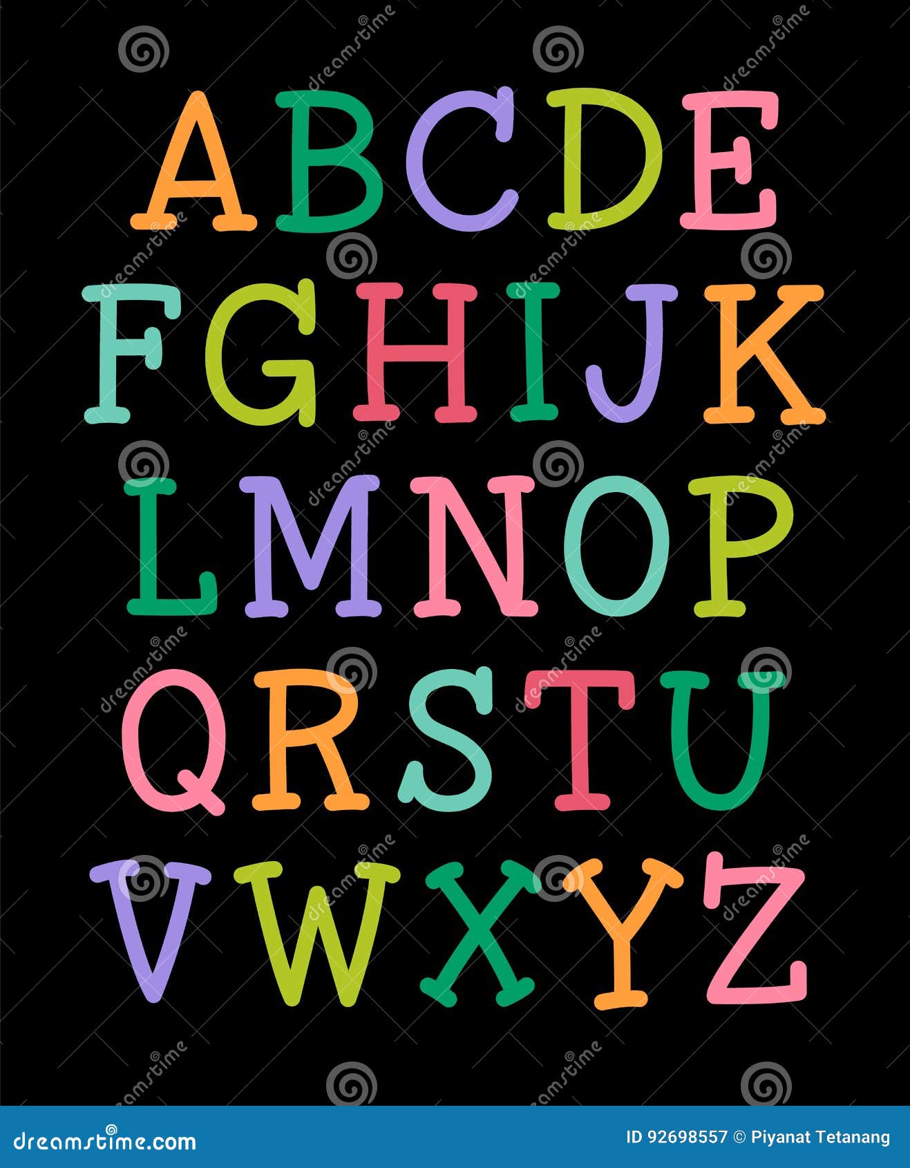 Alphabet stock vector. Illustration of graphic, background - 92698557