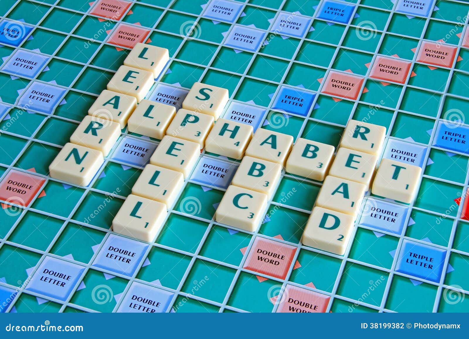 Alphabet Words Spelling Tiles Stock Photo Image of play, compete