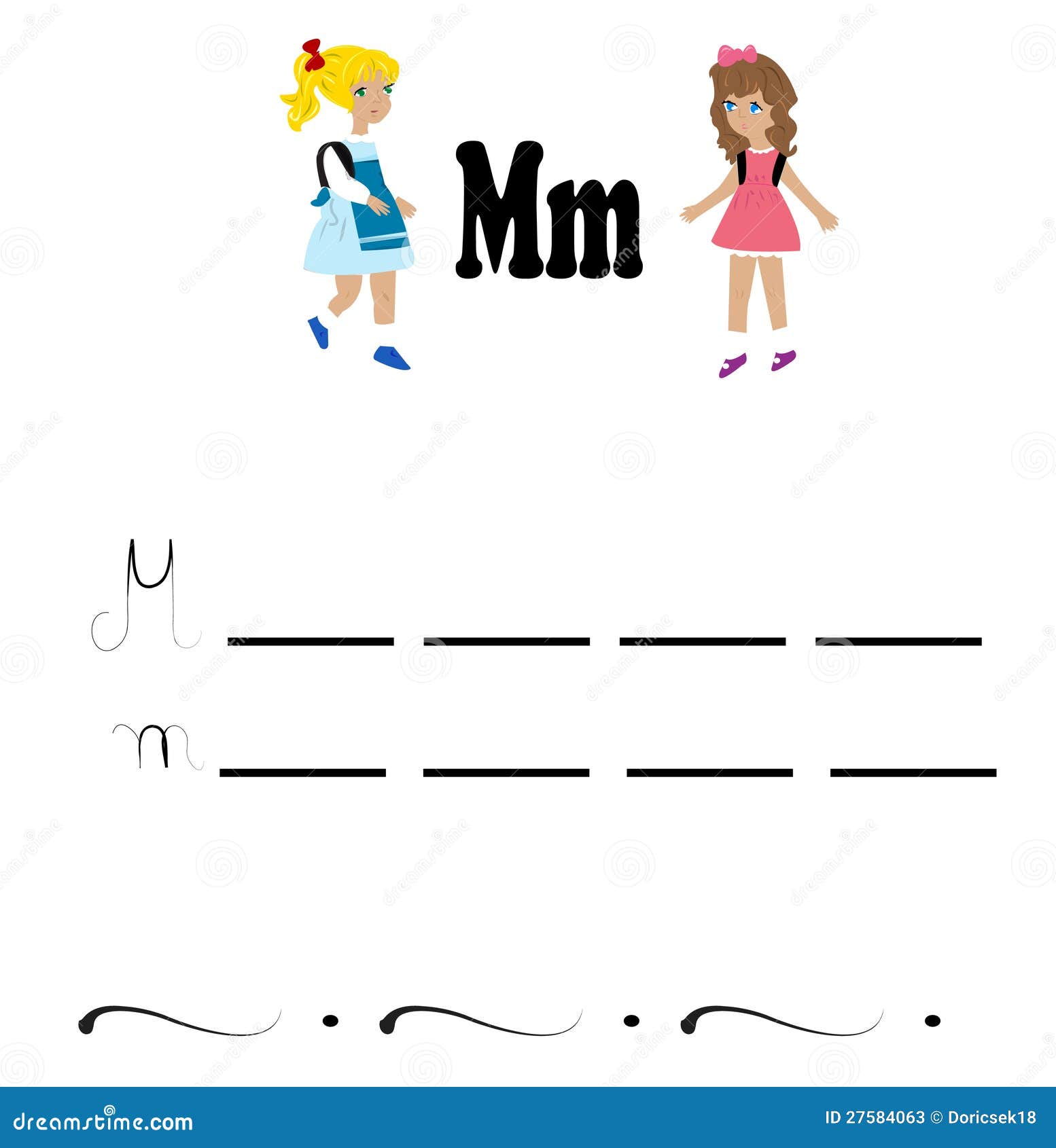 alphabet worksheet stock illustration illustration of preschool 27584063