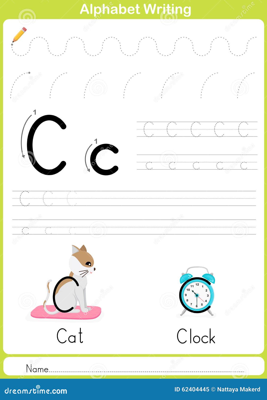 Alphabet A-Z Tracing Worksheet, Exercises For Kids - A4 Paper Ready To