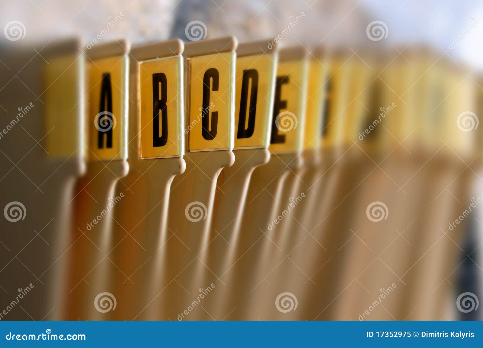 alphabetical filing tray