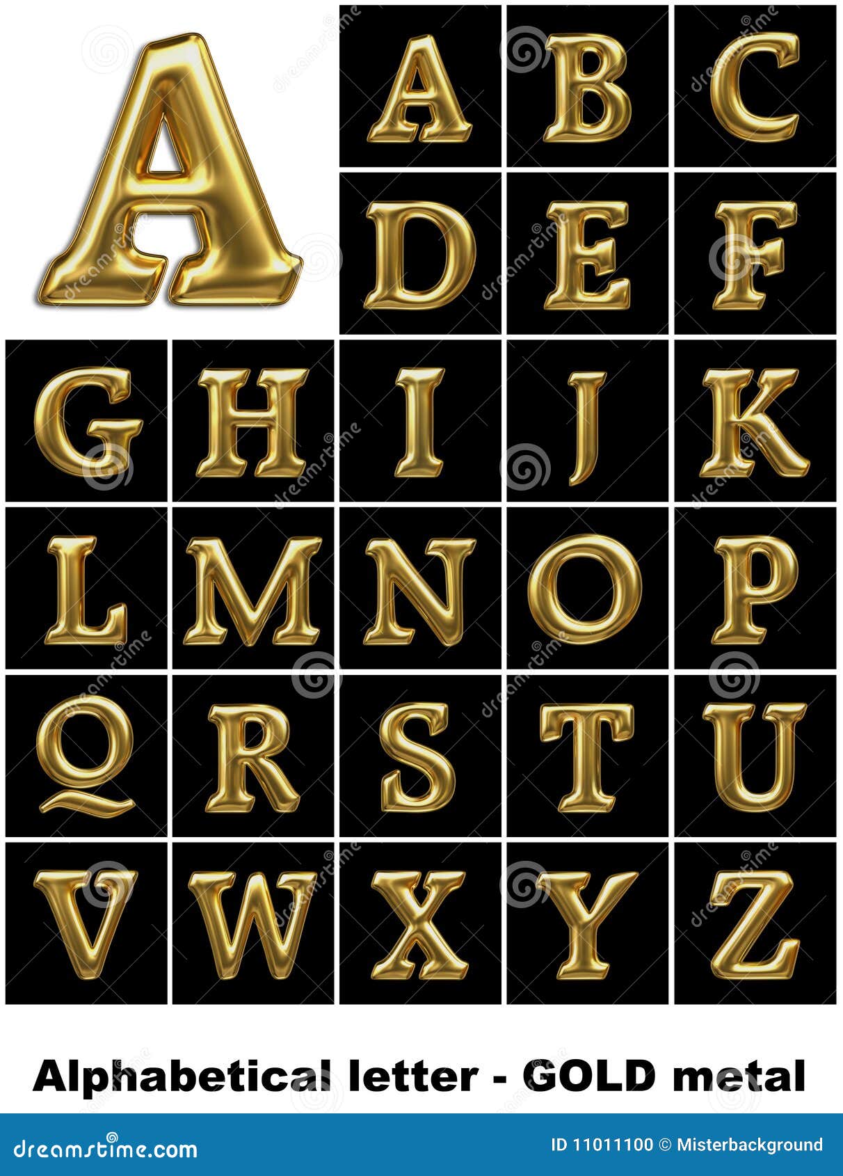 Premium Vector  Gold metallic alphabet letters and numbers