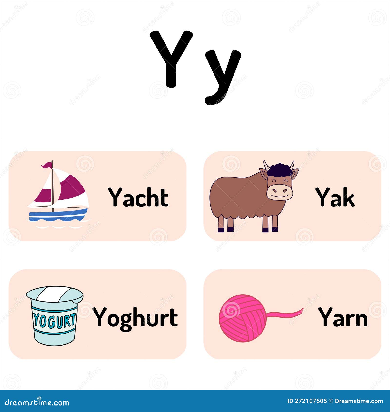 Alphabets for Children. Education. Alphabets YY. Alphabet Stock Vector ...