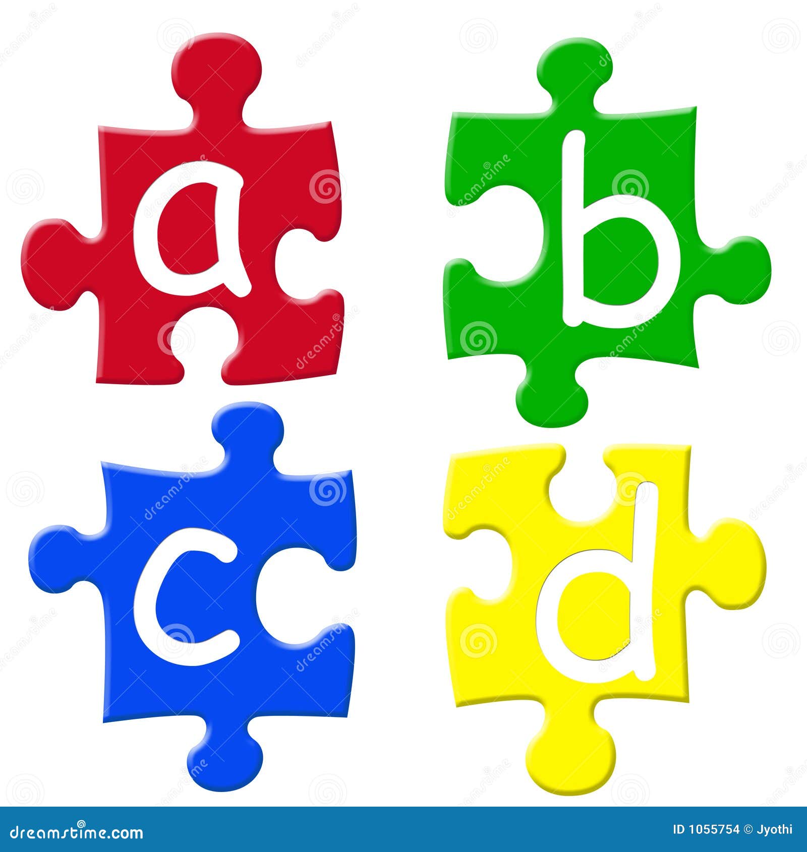 Alphabets puzzels stock illustration. Illustration of class 1055754