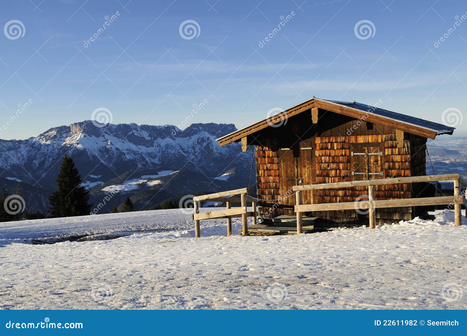 Alpine Hut stock photo. Image of pine, adventure, house 22611982