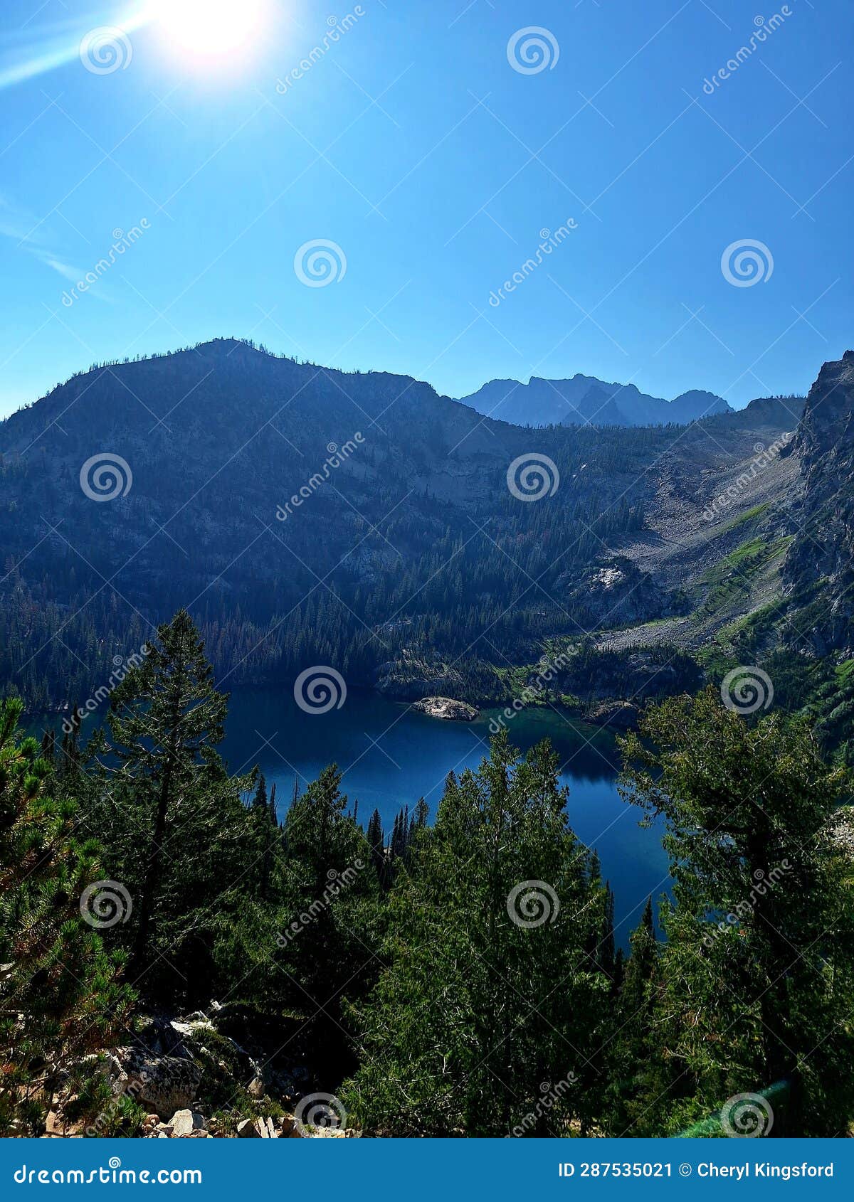 Alpine Lake Idaho stock image. Image of lake, nature 287535021