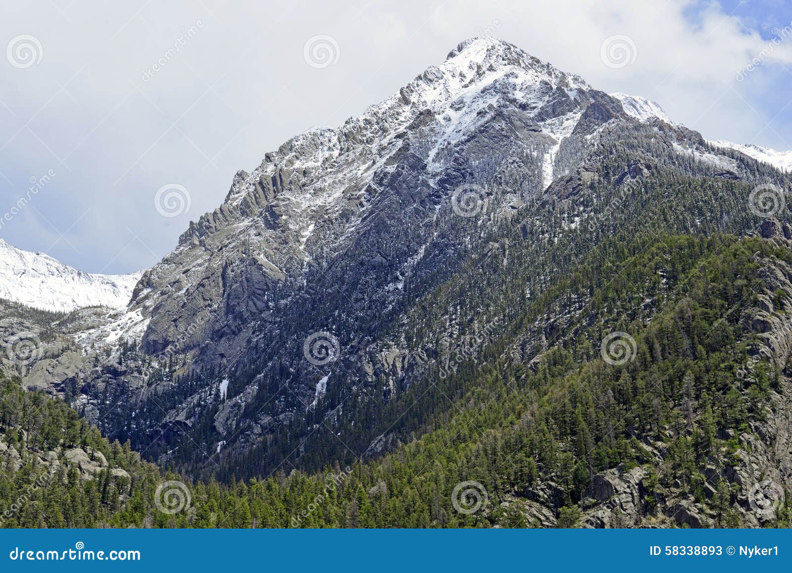 alpine landscape, sangre de cristo range, rocky mountains in colorado