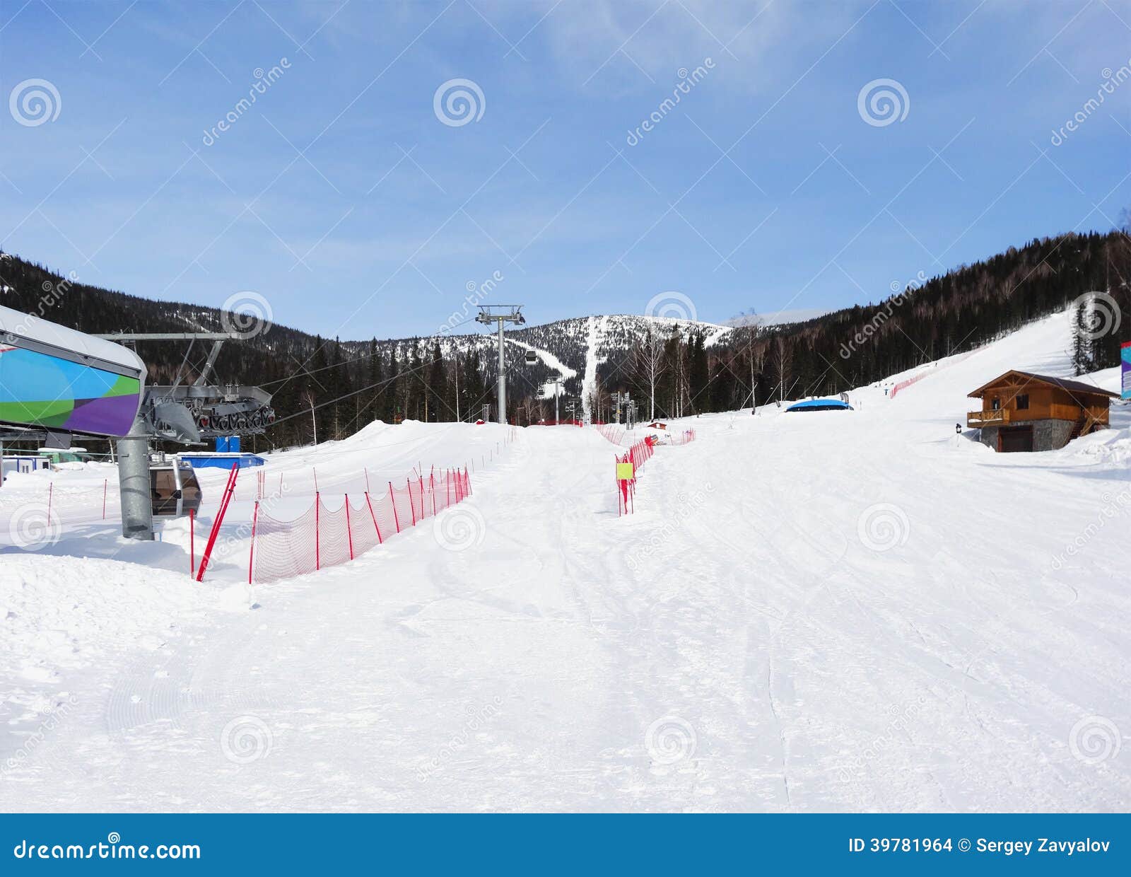 A Alpine Skiing Resort Sheregesh Stock Photo - Image of extreme