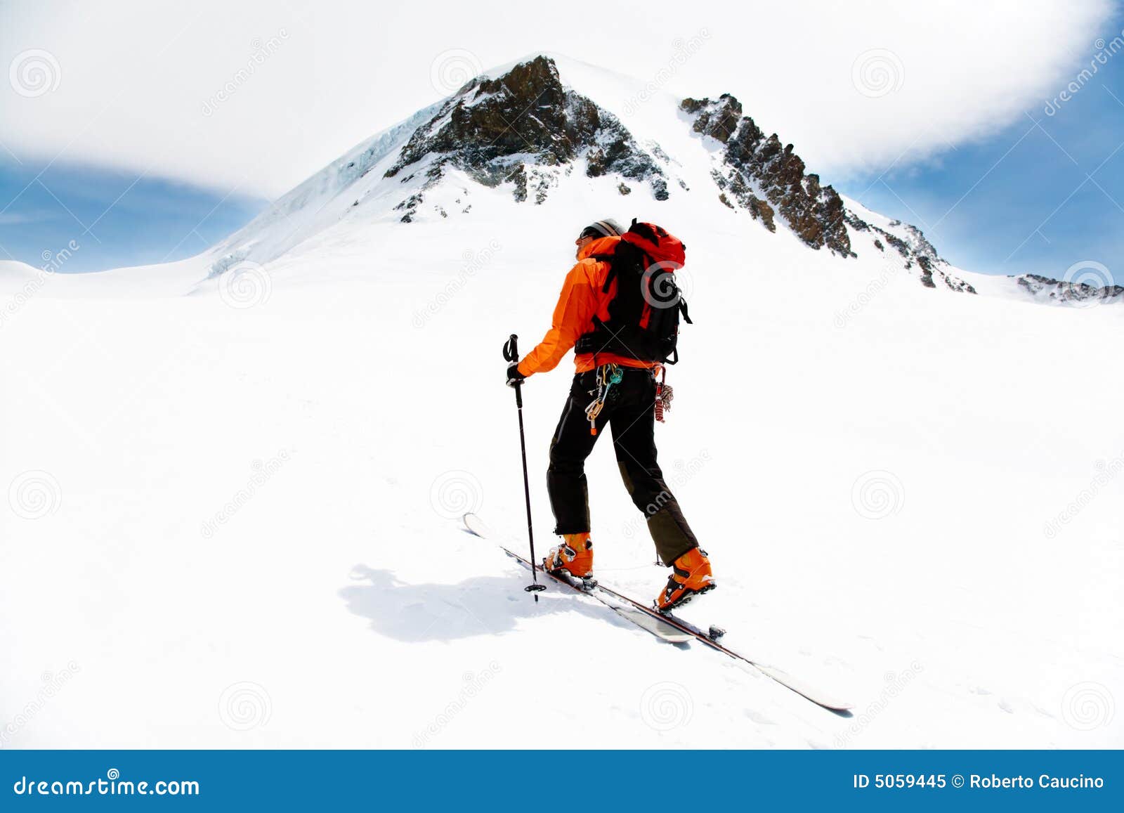 Alpine Touring stock image. Image of snowy, monterosa 5059445
