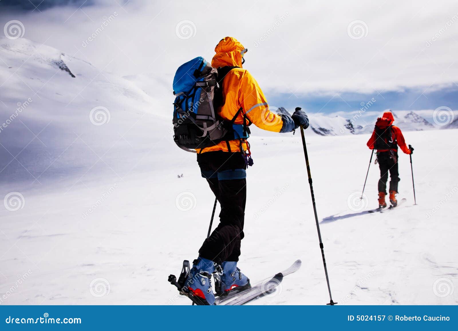 alpine touring skiers