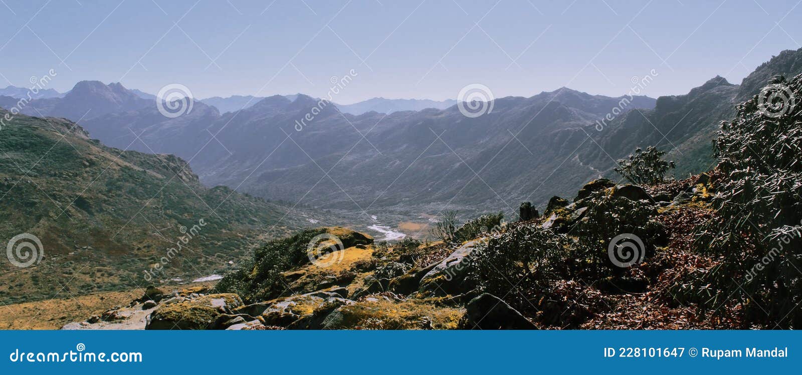 Alpine Tundra Landscape Near La Pass In Tawang District Of Arunachal