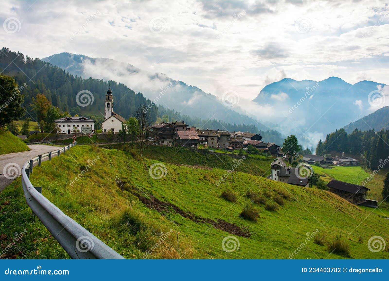 sauris di sotto in north east italy