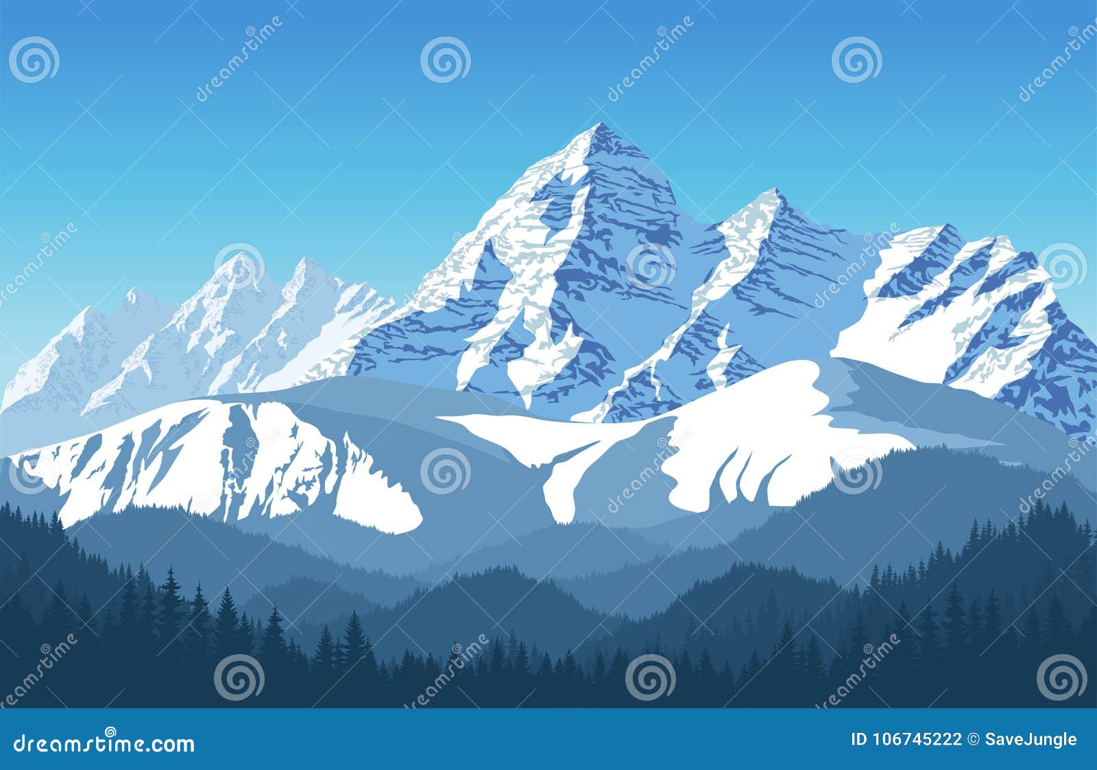 alps mountain landscape at europe switzerland