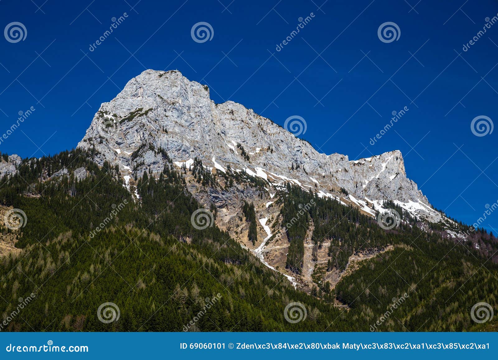 alps mountain range near eisenerz-styria, austria