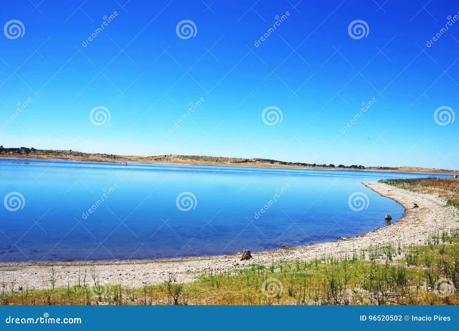 alqueva lake near mourao village, portugal