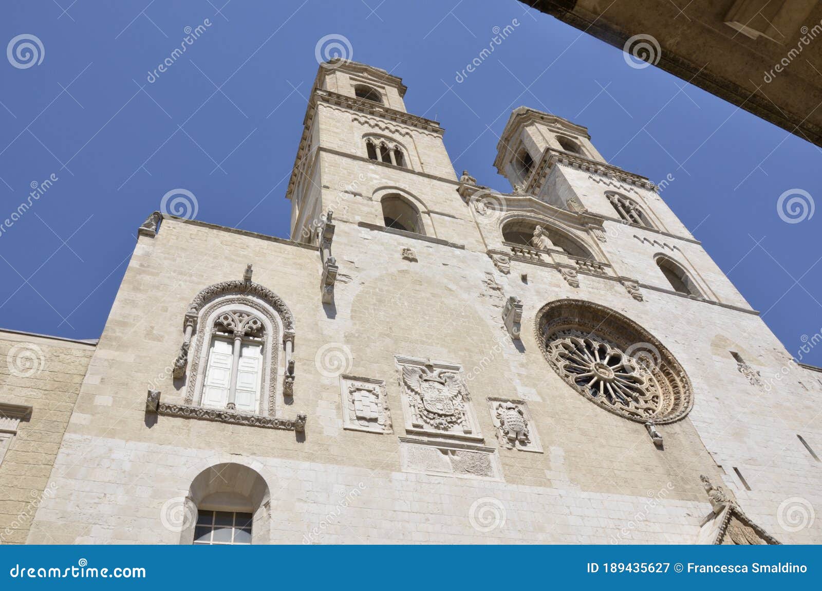 altamura, facade of the cathedral of santa maria assunta