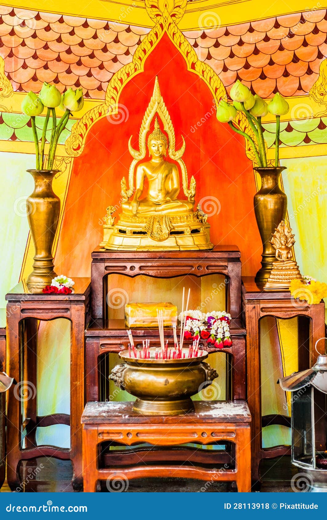 presumir Impresión chocolate Altar De Buda En Un Templo Del Budhist Foto de archivo - Imagen de buda,  budista: 28113918