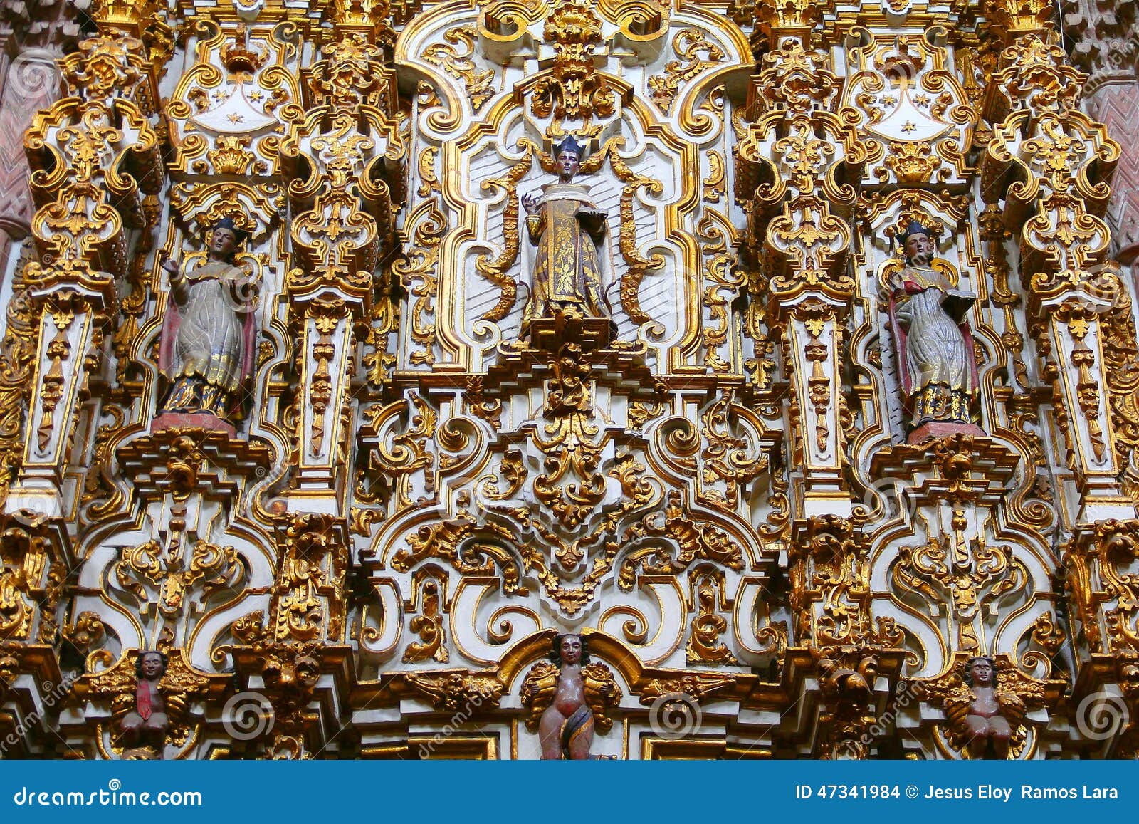 altarpiece at virgen del carmen church in san luis potosi, mexico iv