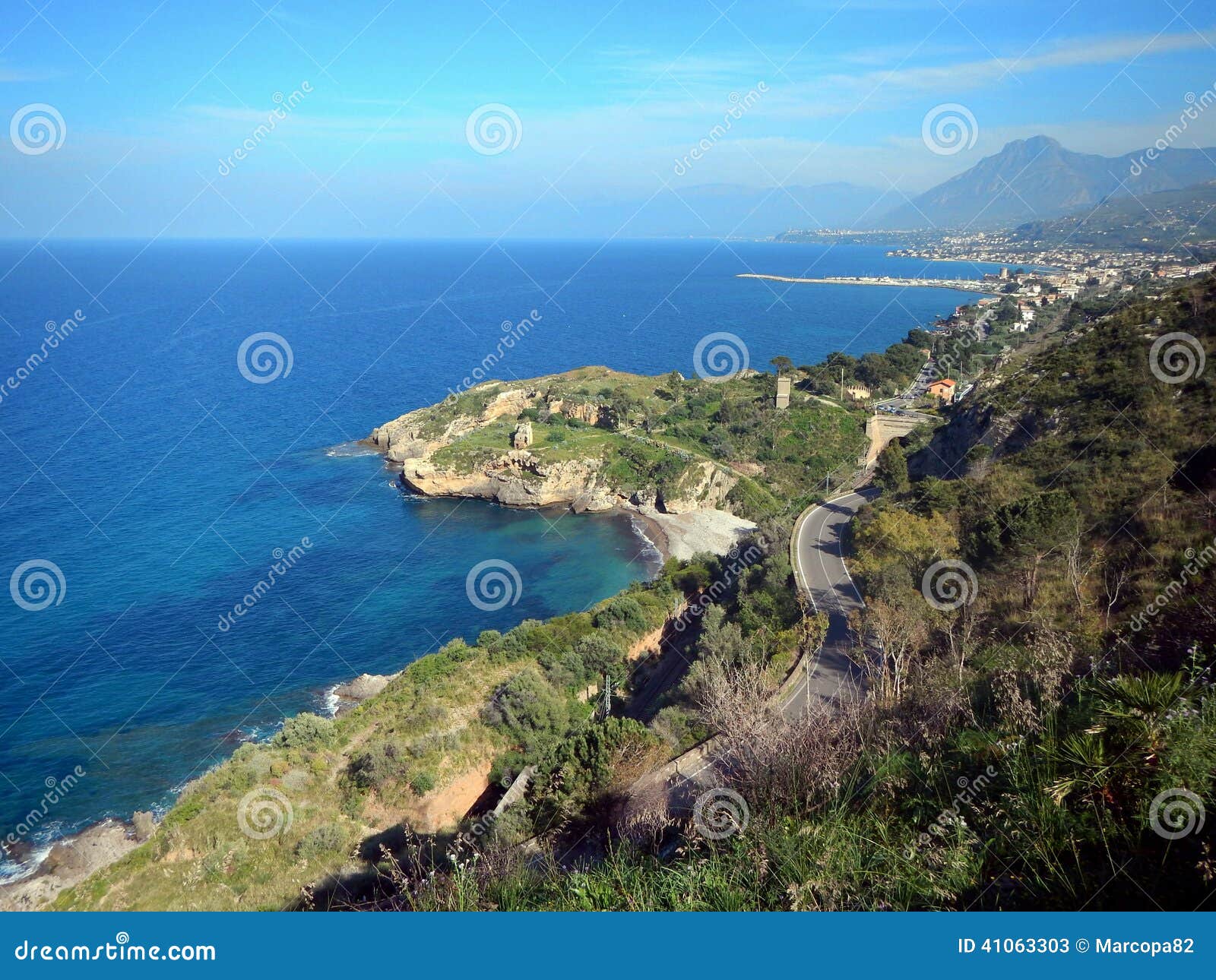 altavilla milicia - panorama of the coast