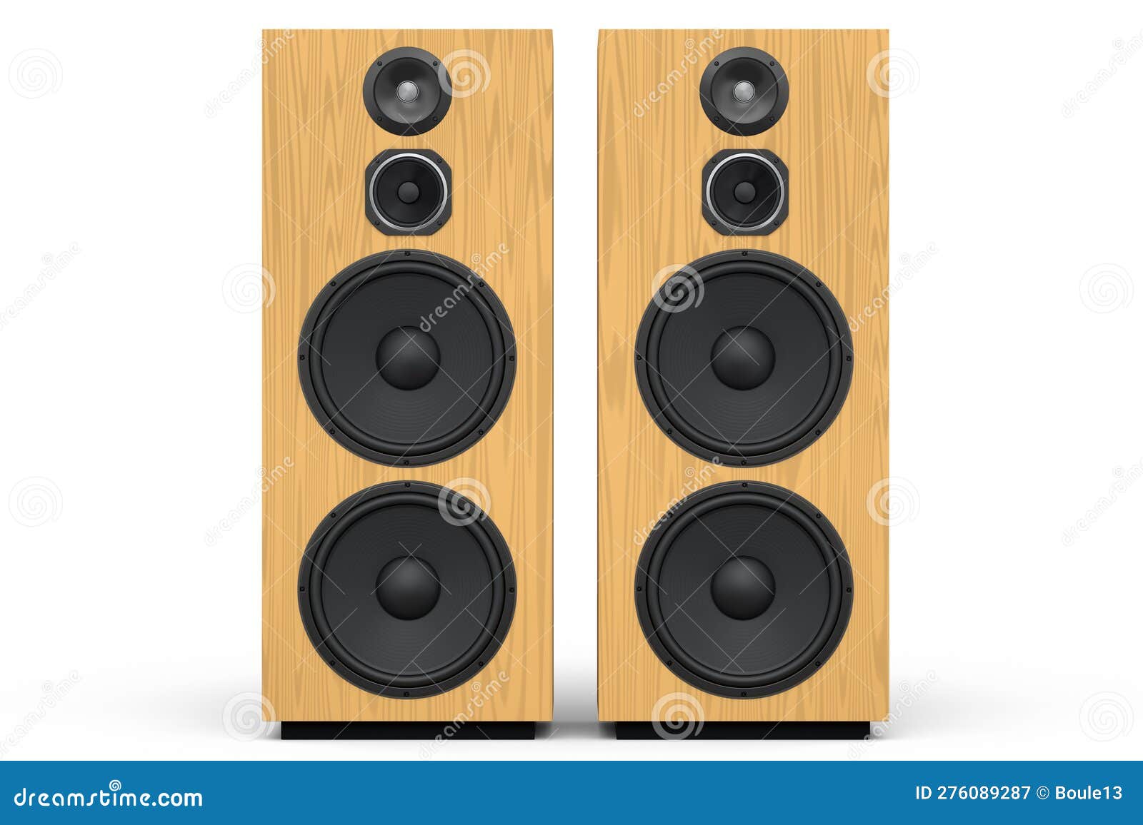 Altavoces Hifi Con Altavoces Para El Estudio De Grabación De Sonido Sobre  Fondo Blanco. Stock de ilustración - Ilustración de monitor, ordenador:  276089287