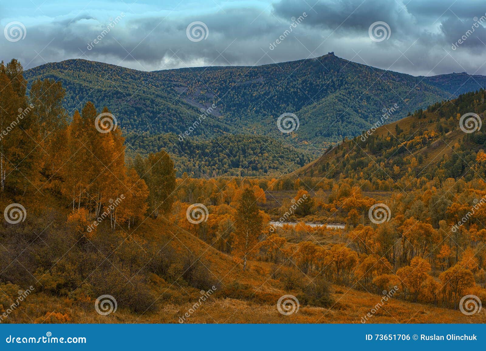 altay mountains in siberia