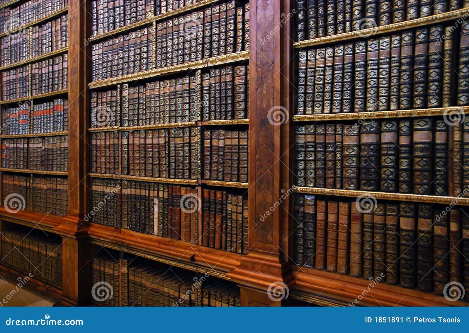 Alte Bucherregale Stockbild Bild Von Klassisch Konzept