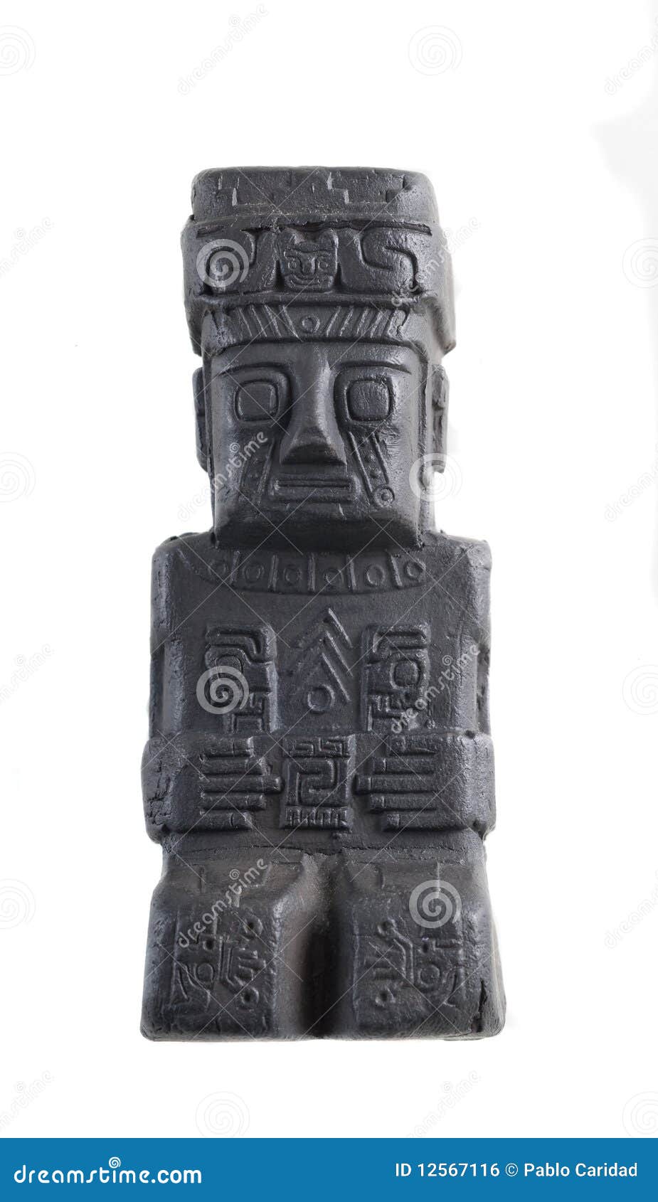 Alte Keramische Statue Von Südamerika. Stockfoto Bild von statue