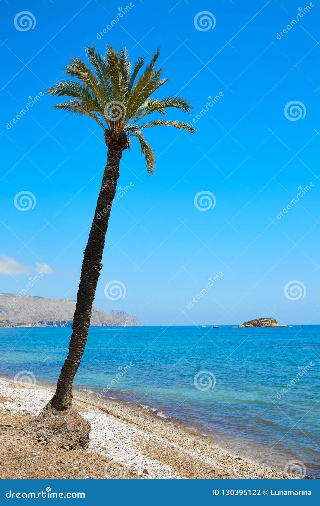 Altea Strand in Alicante Playa DE L Olla Stock Foto Image of waterkant, blauw 130395122