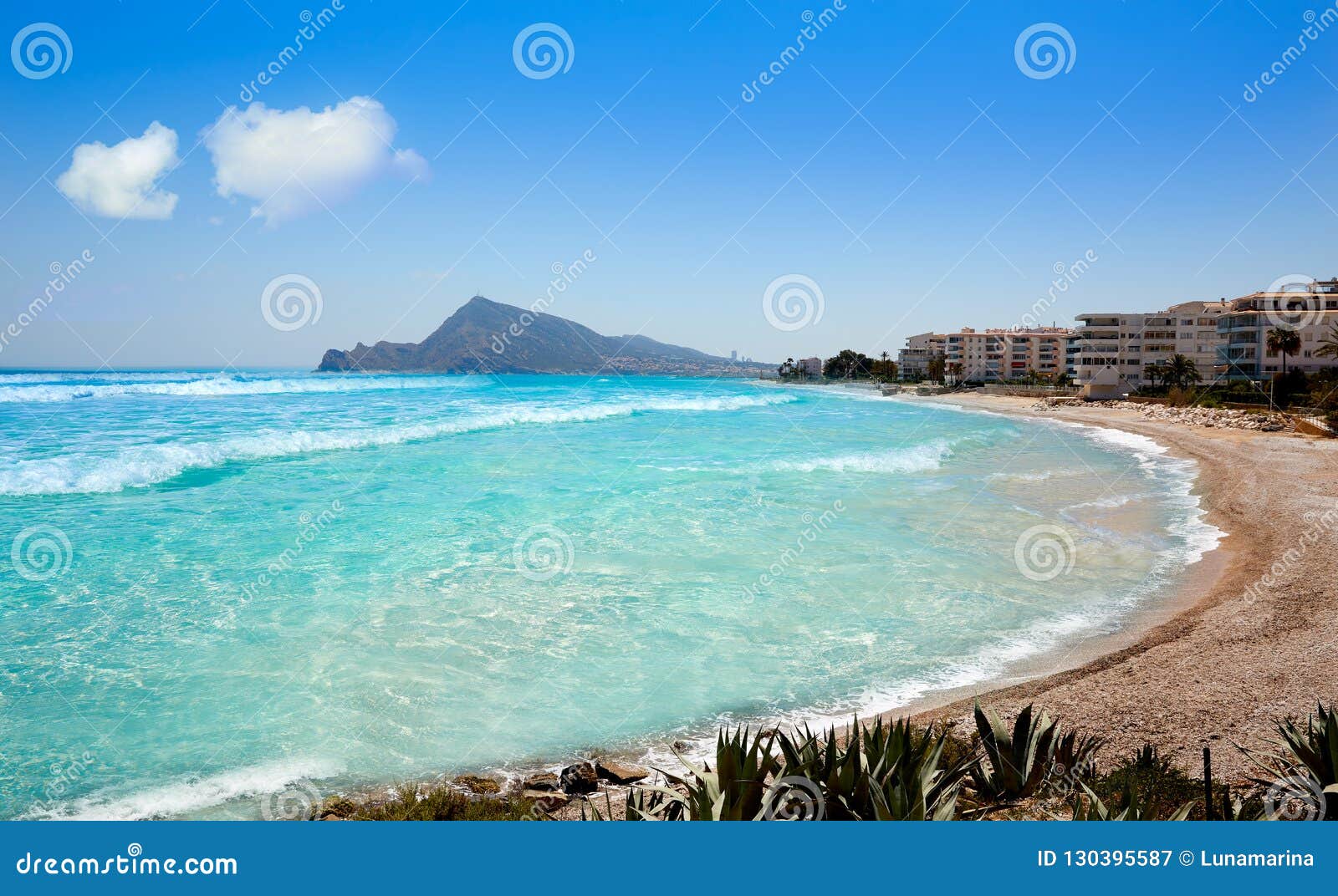 Altea Strand in Alicante Playa DE L Olla Stock Afbeelding Image of milieu, toneel 130395587
