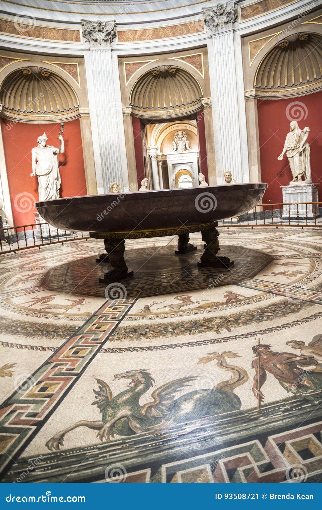 Alter Roman Mosaic Floor In Den Vatikan Museen In Der Vatikanstadt