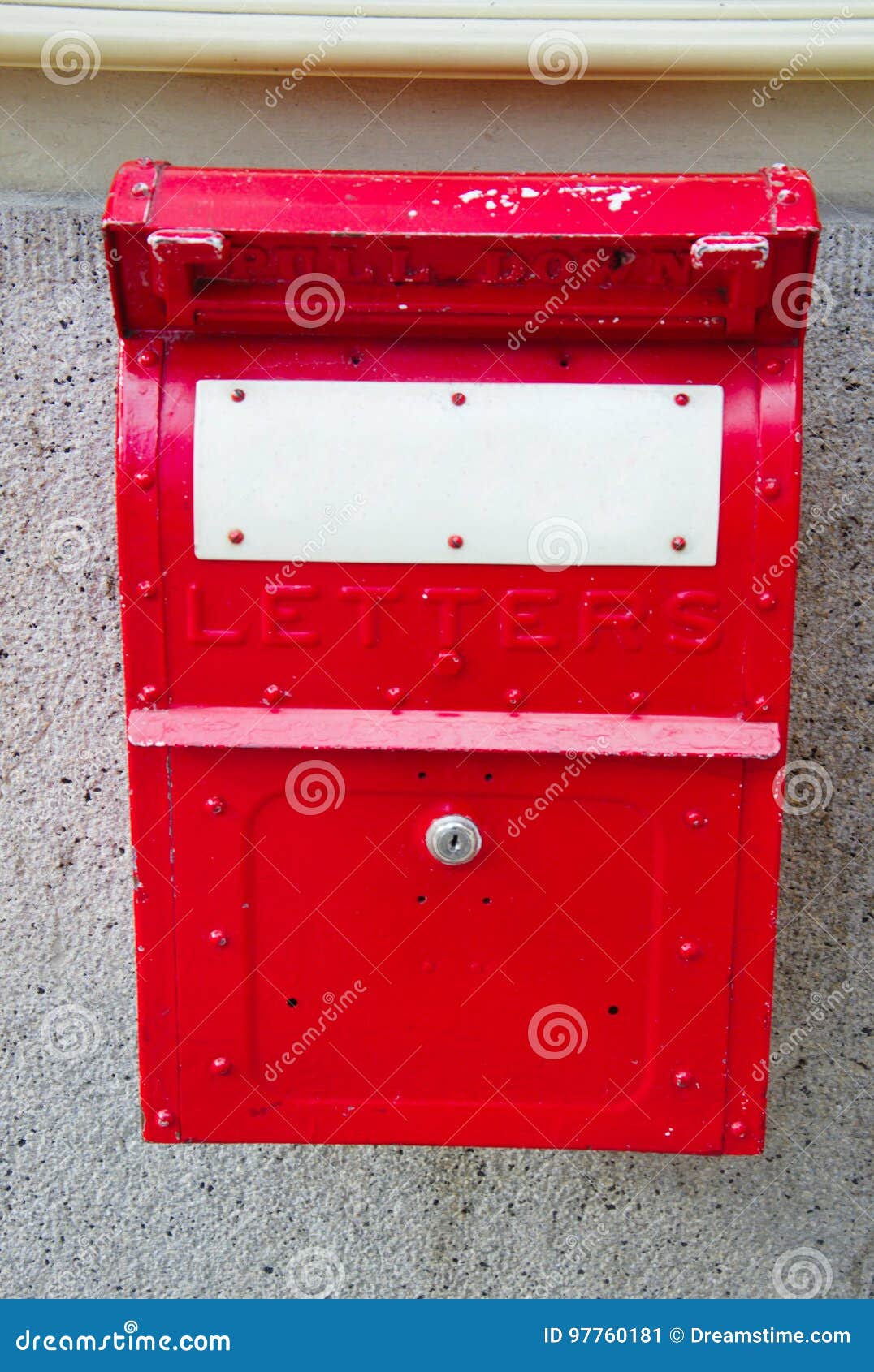Alter Roter Englischer Briefkasten Stockbild Bild Von Paket