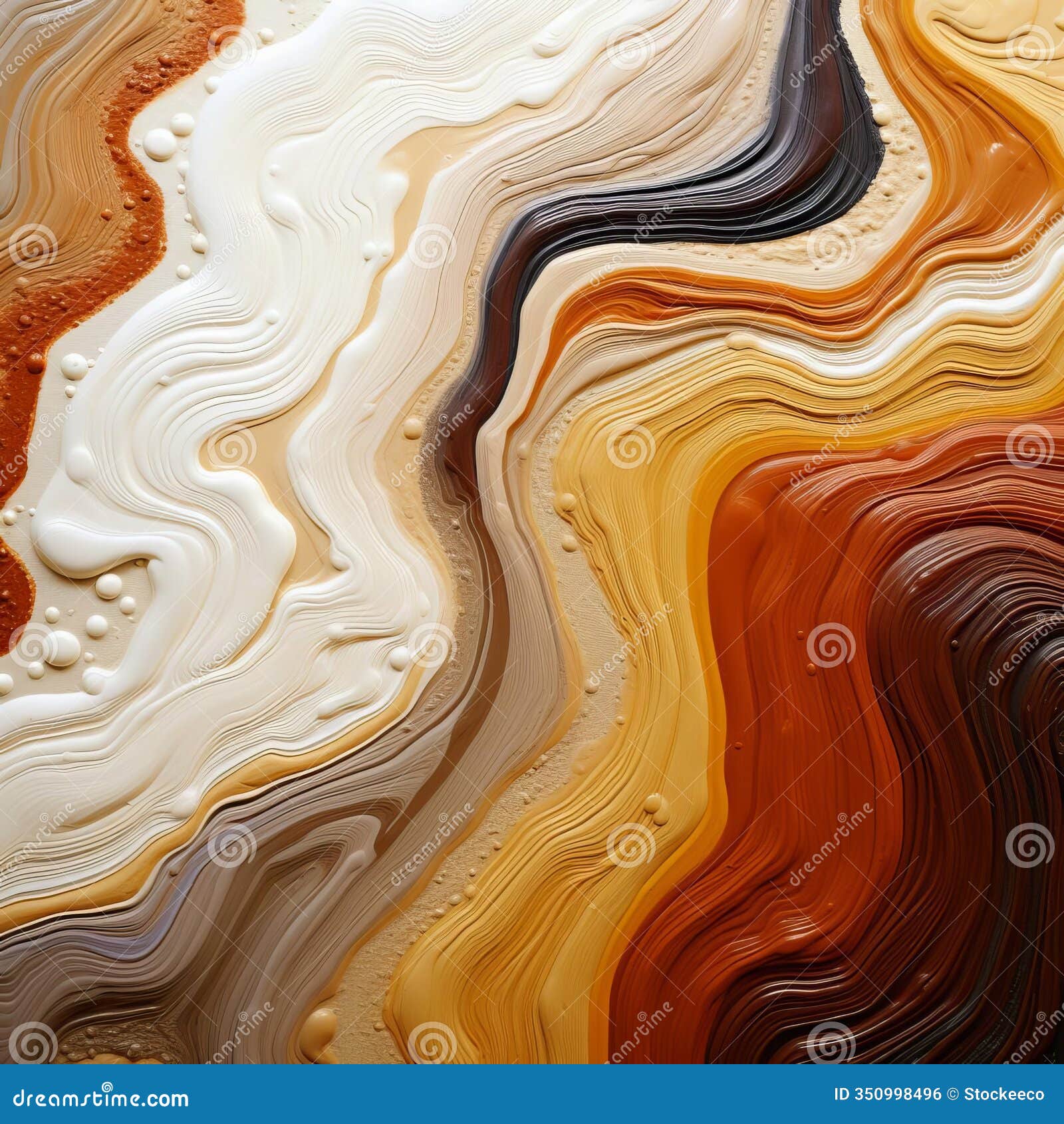 alternating stripes of cream abstract art pattern extreme beauty