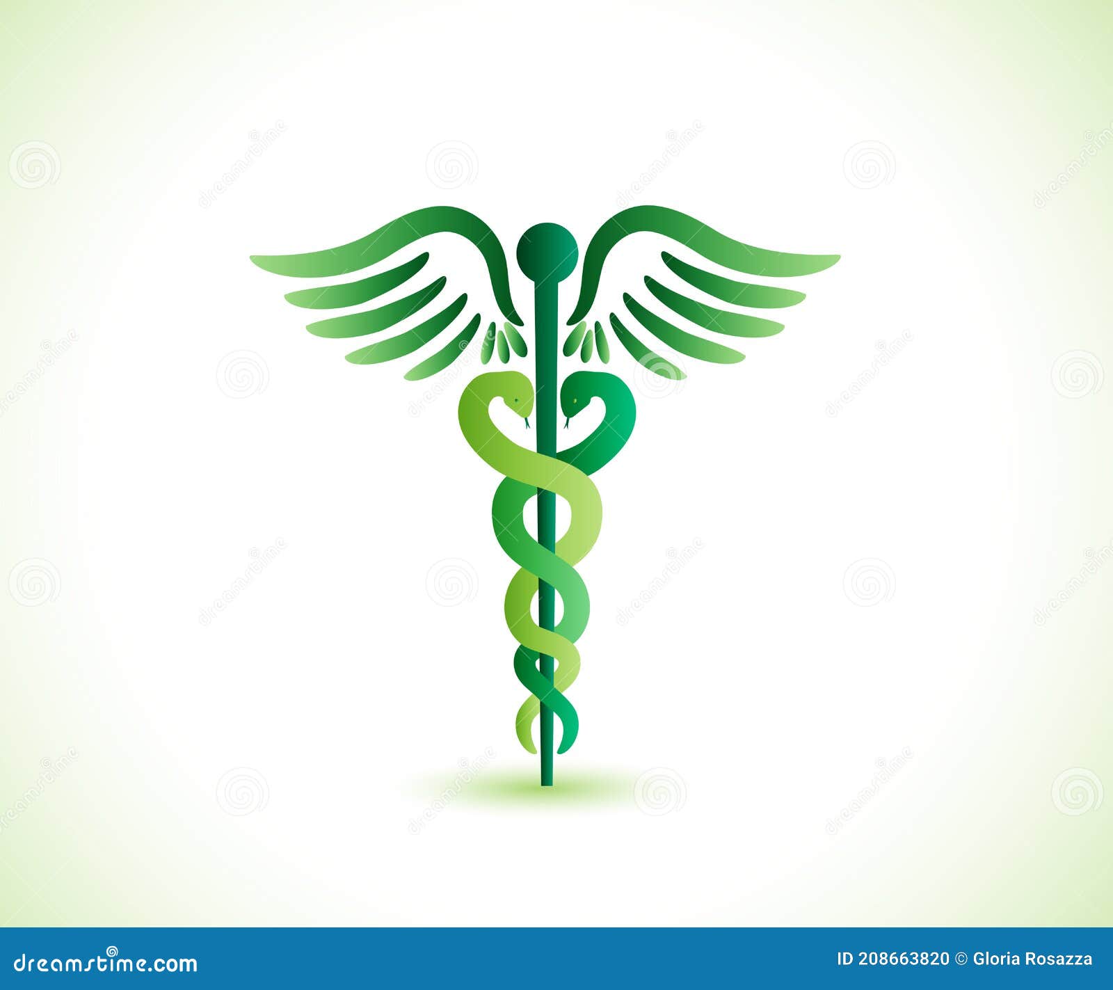 green caduceus medical 