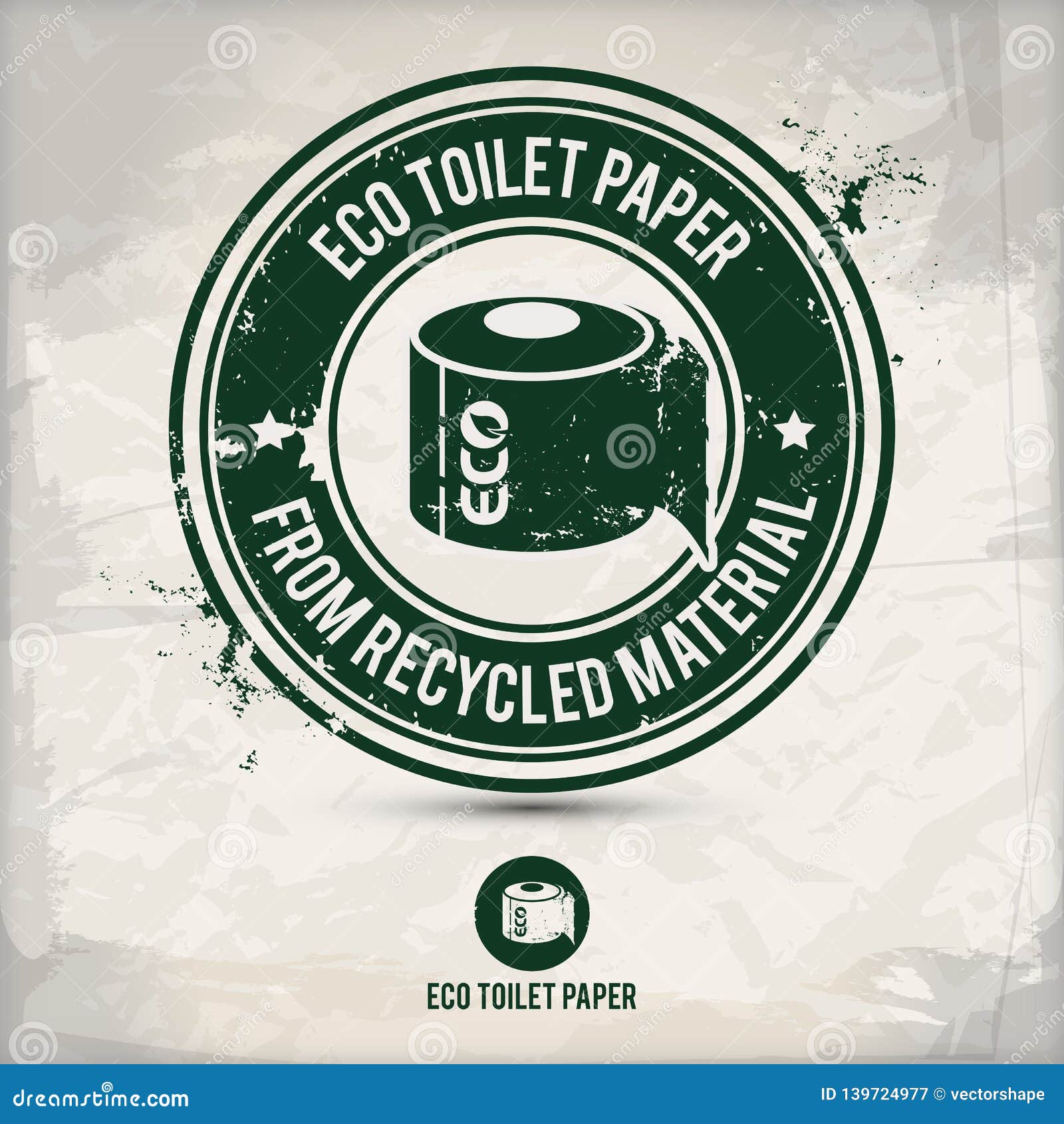 Alternative Eco Friendly Toilet Paper Stamp Stock Illustration -  Illustration of odor, indoor: 139724977