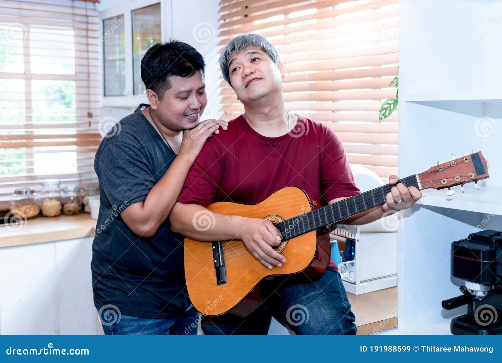 Alternative Sex Couples or LGBT Asian Man, are Currently Enjoying Activities Stock Image photo photo
