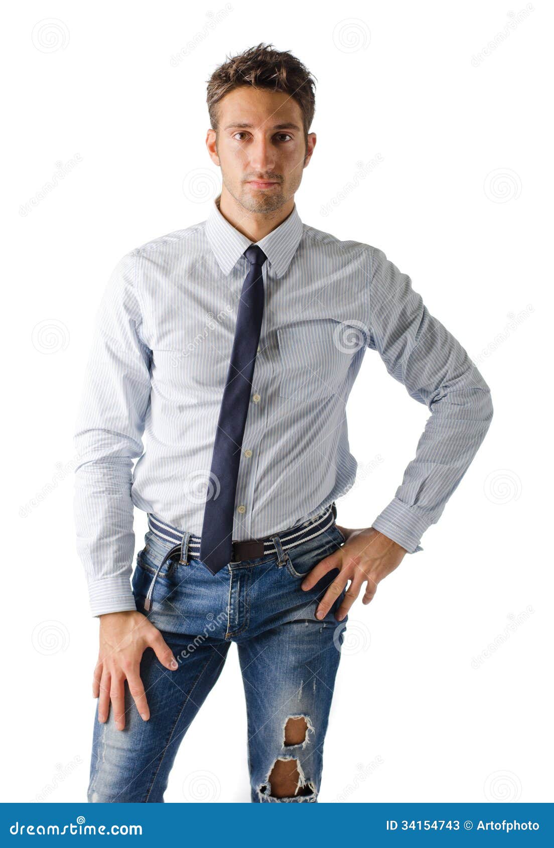 Download Alternative Young Business Man Wearing Shirt, Tie And ...