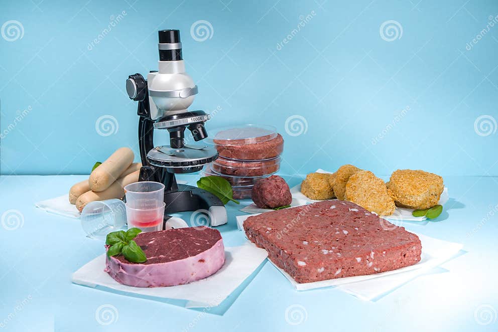 Alternativen Für Laborfleisch Stockbild - Bild von fleischlos, zelle ...