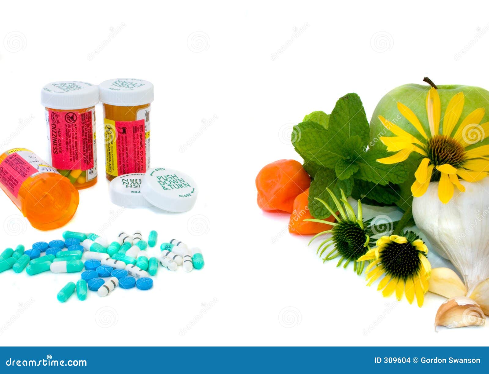 Alternatives 2 stock photo. Image of echinacea, scale, medicine 309604
