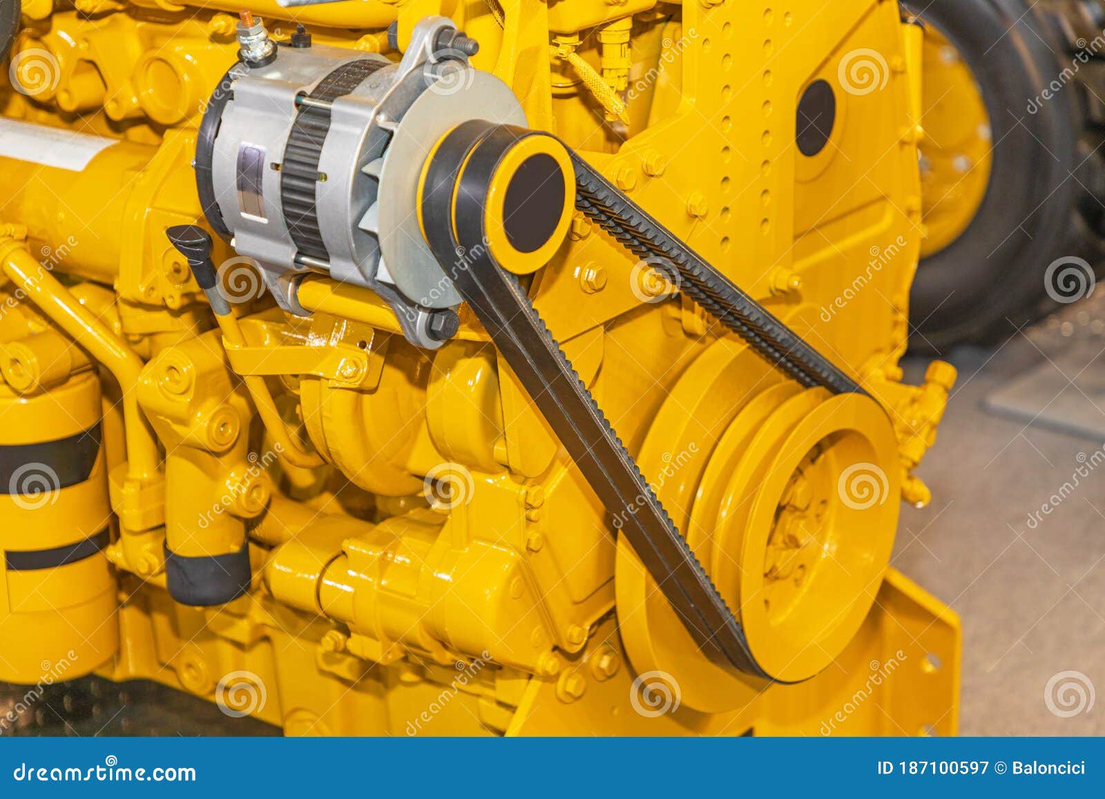 Alternator Belt stock image. Image of battery, belts 187100597