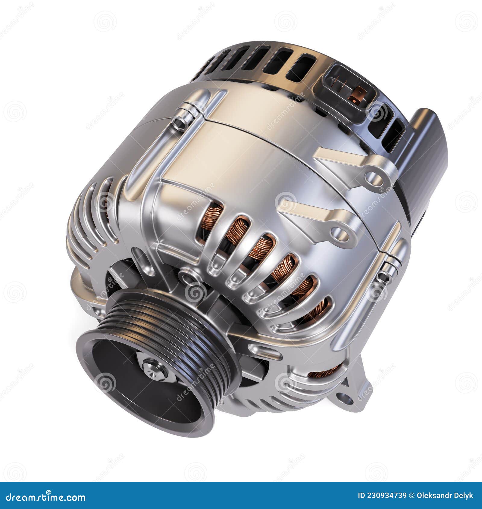 Car Alternator Isolated Icon. Simple Element Illustration From Car